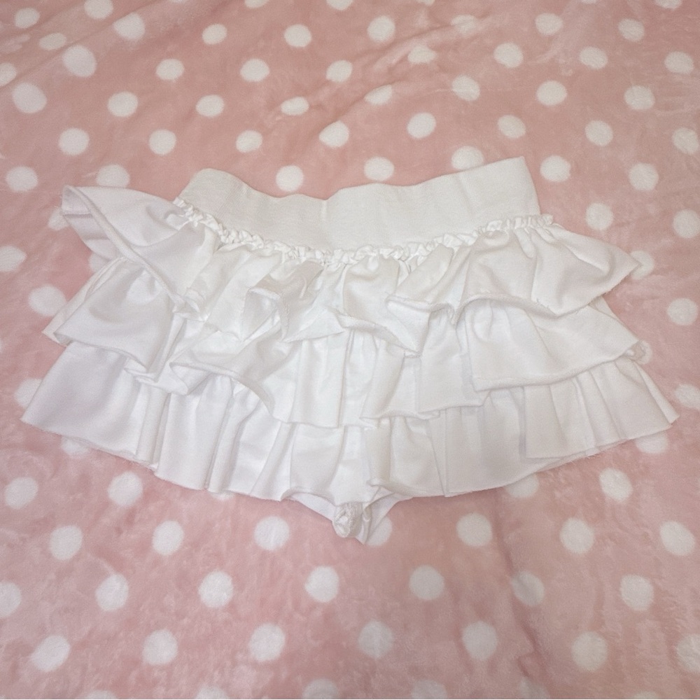 White Ruffled Skirt ON HOLD
